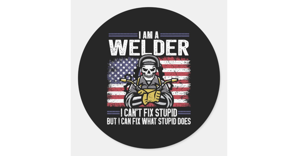 Round Welding Sticker Welder Welding Classic Round Sticker | Zazzle