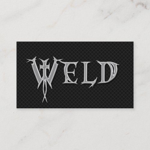 Welder Welding Grunge Professional Business Cards