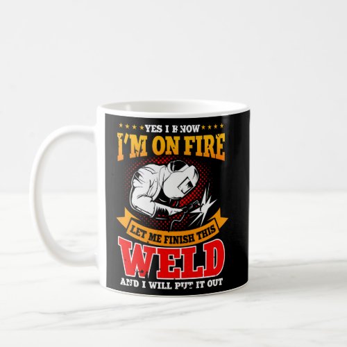 Welder Welding Image On Back Of Coffee Mug