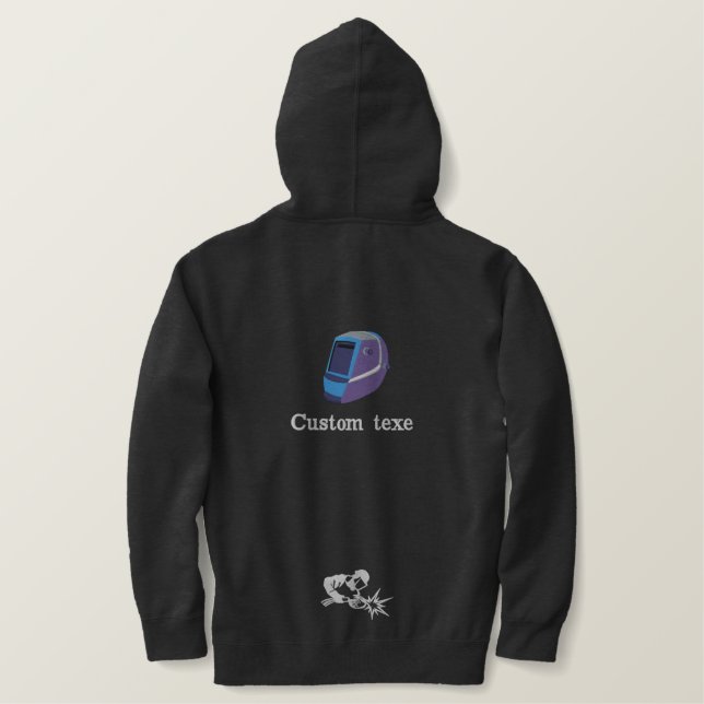 welder  welding logo Embroidered Shirt (Design Back)