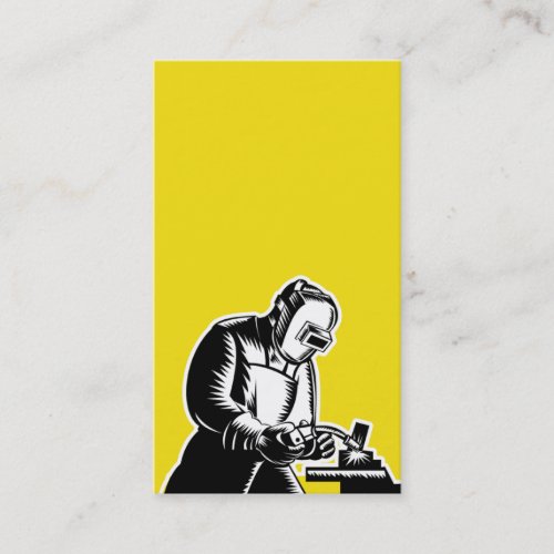 welder welding side view businesscard business cards