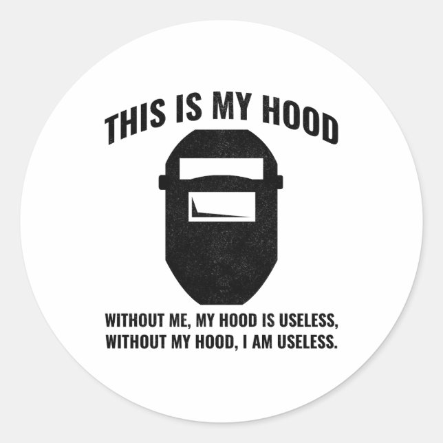 Welder Welding Weld Metal Ironworker Funny Classic Round Sticker (Front)