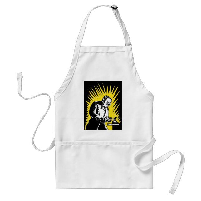 welder worker welding adult apron (Front)
