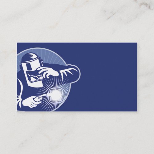 welder working welding business card