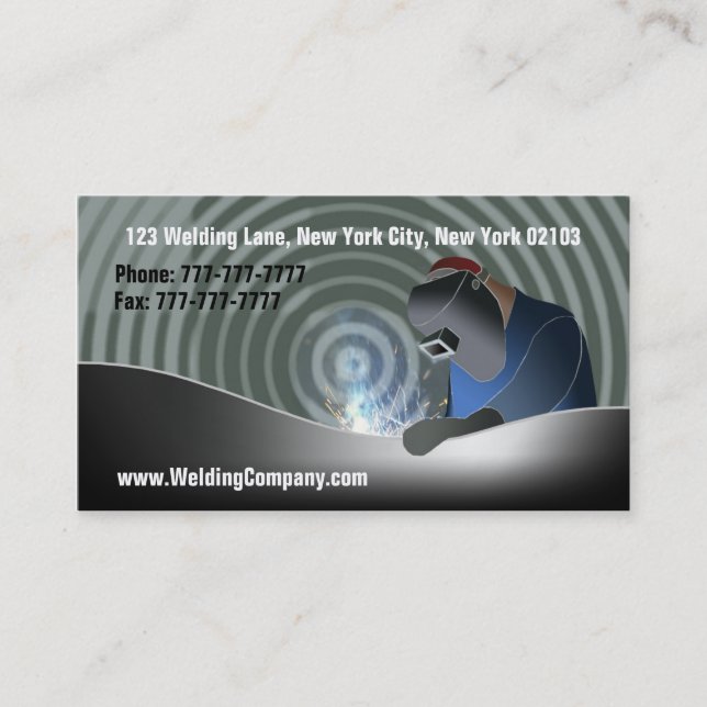 Welders Business Cards (Front)