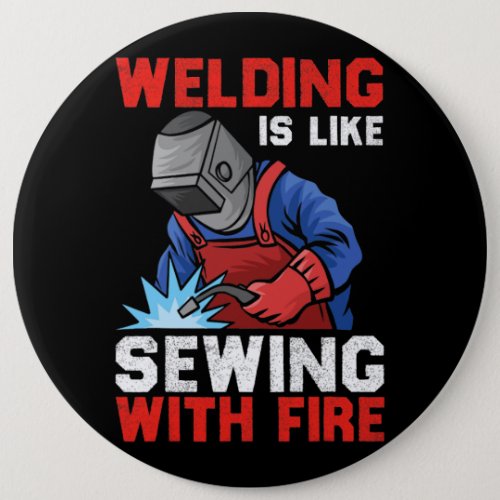 Welders Can Do It In All Positions Funny Welder 2 Button
