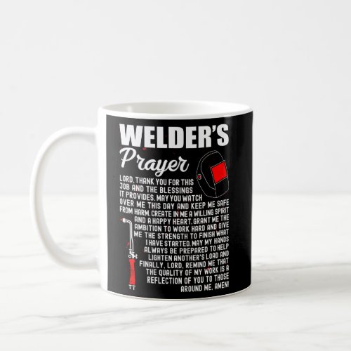WelderS Prayer Tig Weld Mig Welder Gtaw Arc Weldi Coffee Mug