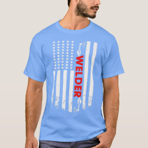 Welding American Welder Flag (1) T-Shirt
