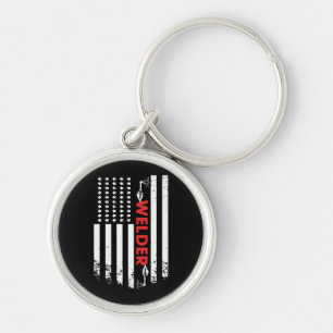 Welding - American Welder Flag Keychain