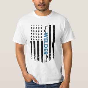Welding - American Welder Flag T-Shirt