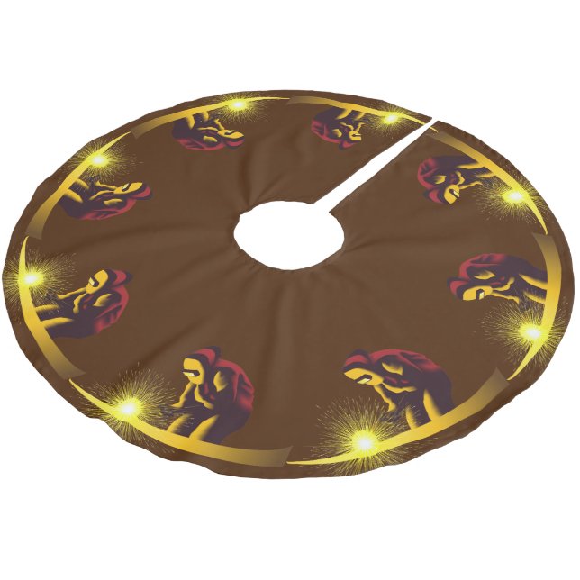 Welding Brushed Polyester Tree Skirt (Angled)