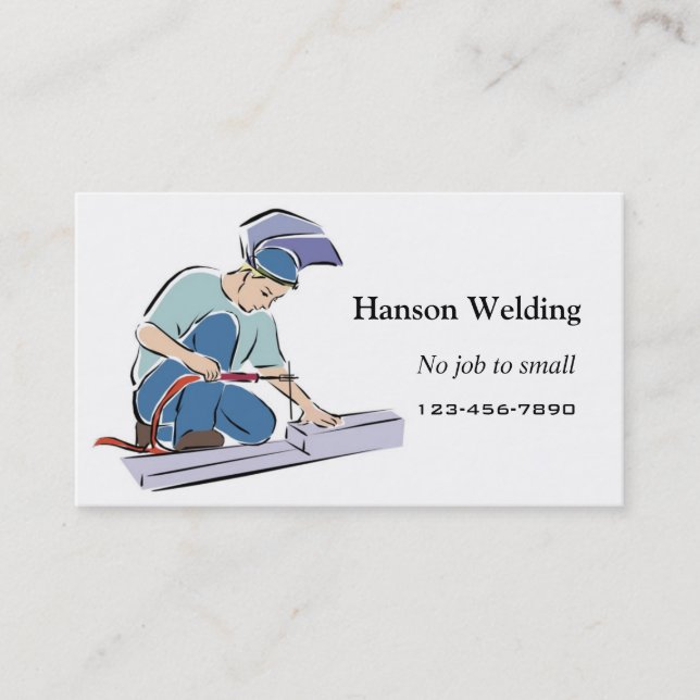 Welding business card (Front)