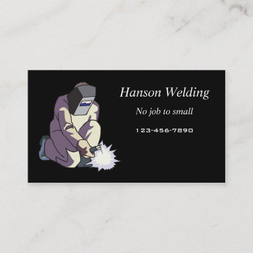 Welding business card