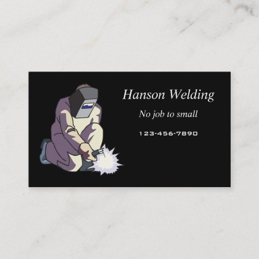 Customizable Welding business card