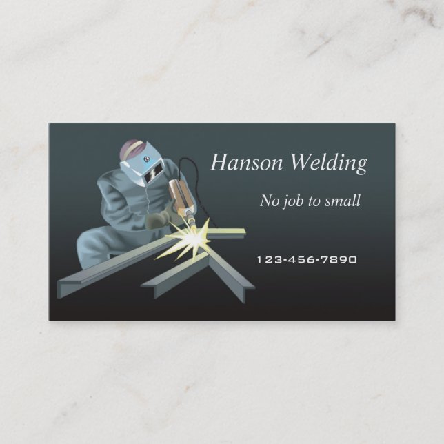 Welding business card (Front)