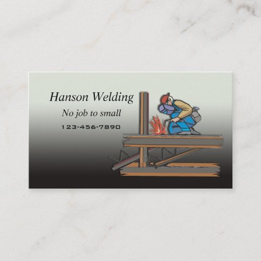 Customizable Welding business card