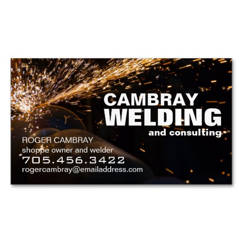 Welding Business Card Magnet