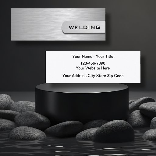 Customizable Welding Business Cards