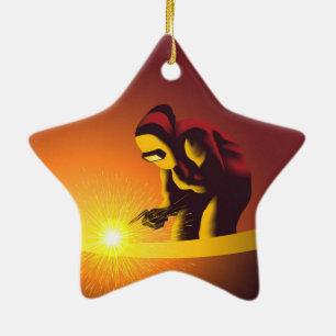 Welding ceramic ornament