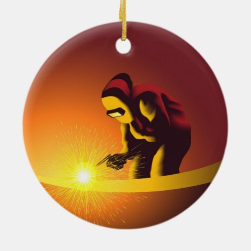 Welding  ceramic ornament