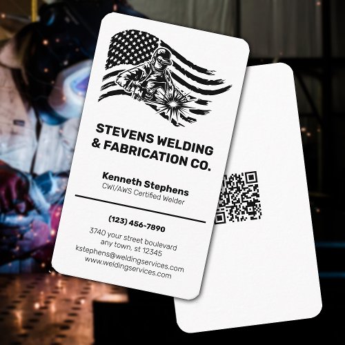 Welding Company  CWI  AWS Certified Welder Business Card