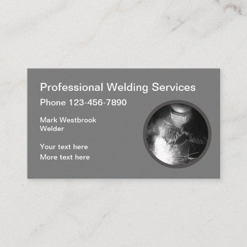Welding Construction Services Business Card