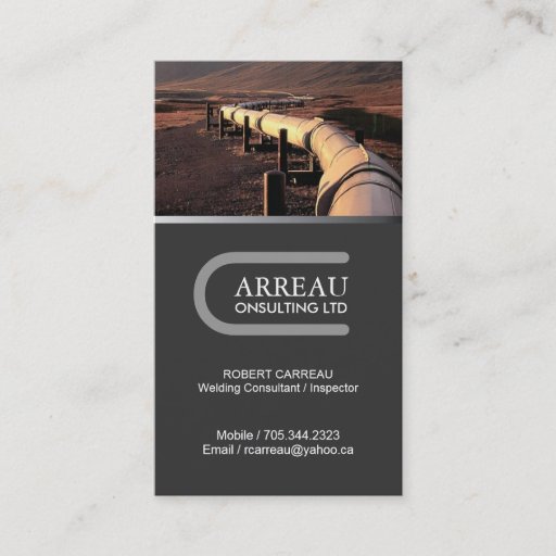 Customizable Welding Consultant Business Card