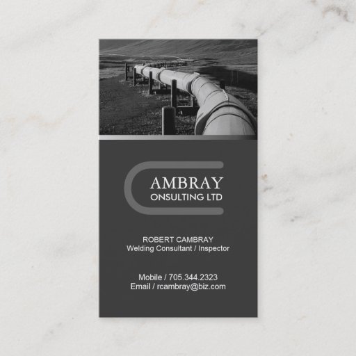 Customizable Welding Consultant Business Card