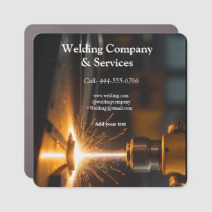 Welding contract construction add name contact no car magnet