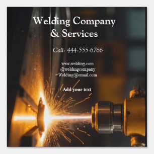 Welding contract construction add name contact no sign