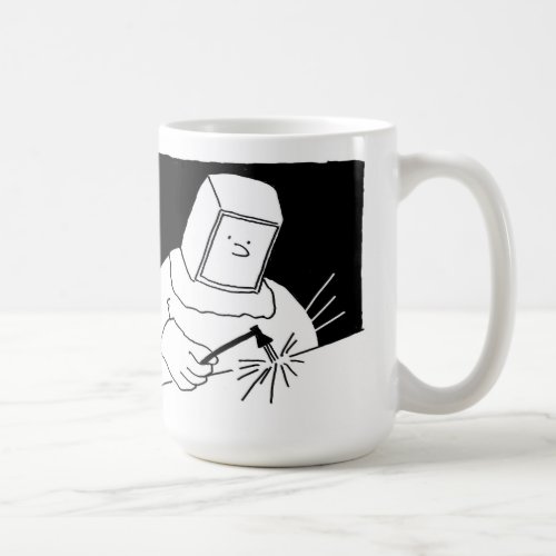 Welding  Fabrication Cartoon Design Coffee Mug