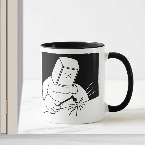 Welding  Fabrication Cartoon Design Mug