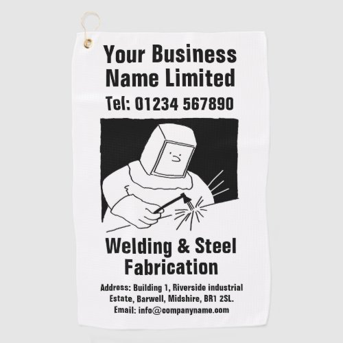 Welding  Fabrication Promotional Golf Towel