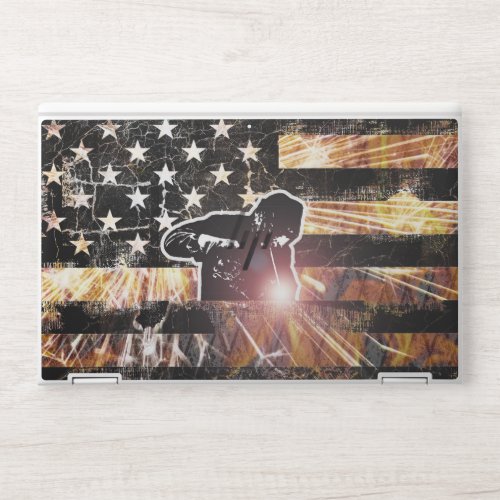Welding Flag Sparks and Flames HP Laptop Skin
