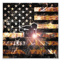 Welding Flag Sparks and Flames