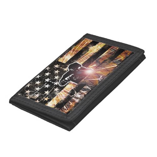 Welding Flag Sparks and Flames Trifold Wallet