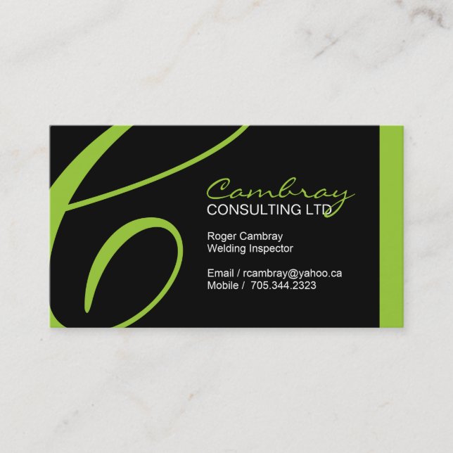 Welding Inspector Business Card (Front)