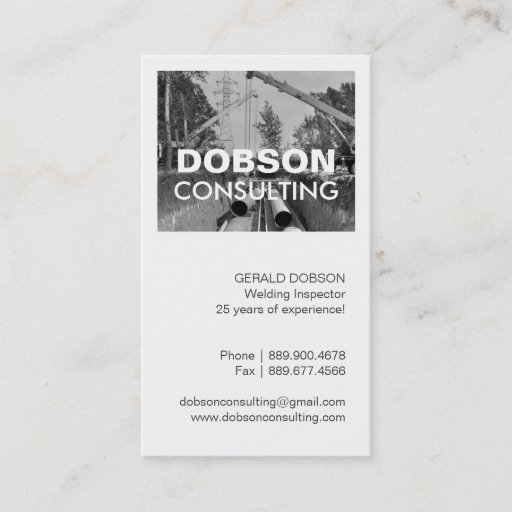 Customizable Welding Inspector Business Card