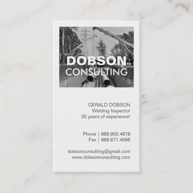 Welding Inspector Business Card (Front)