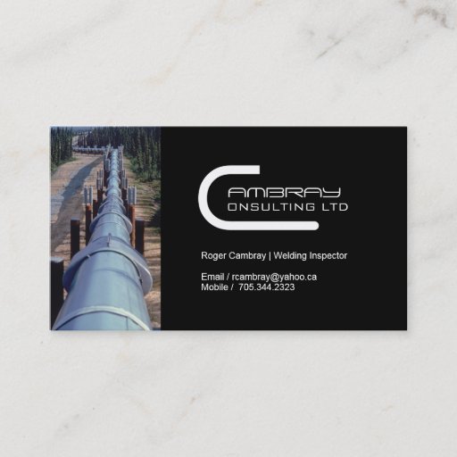 Customizable Welding Inspector Business Card