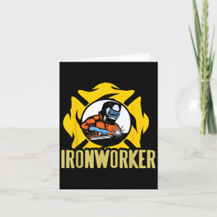 Welding Ironworker Torch Flame Metal Skill Work Card