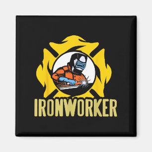 Welding Ironworker Torch Flame Metal Skill Work  Magnet