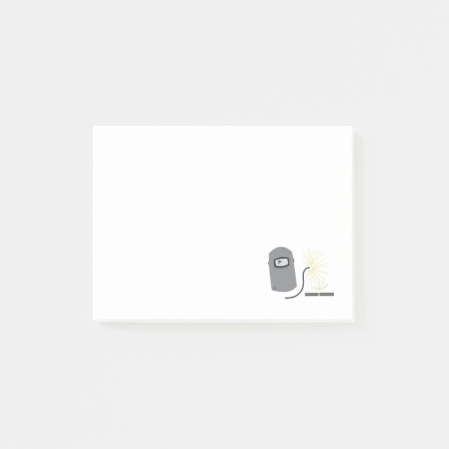 Welding Mask and Torch Post-it Notes (Front)