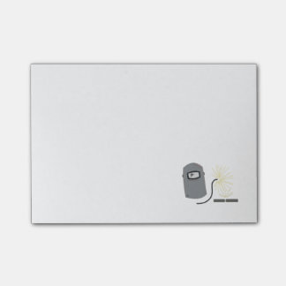 Welding Mask and Torch Post-it Notes