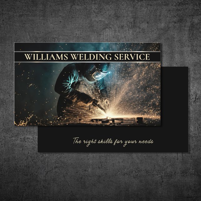 Welding Metal Fabrication Welder Business Card (Creator Uploaded)