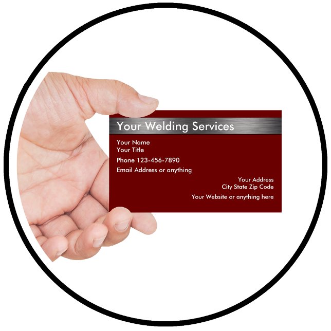 Welding Metallic Design Element Business Card (Creator Uploaded)