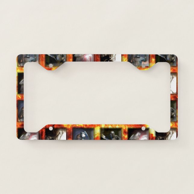 Welding Pattern License Plate Frame (Front)