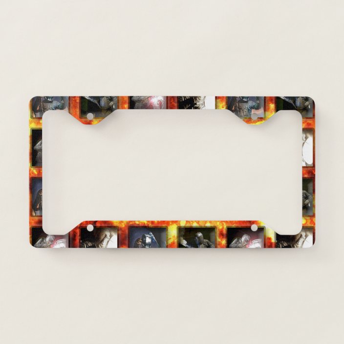 Welding Pattern License Plate Frame