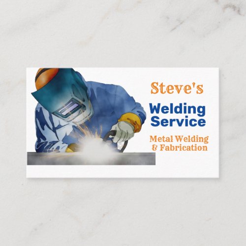 Welding Service Metal Welding  Fabrication Business Card