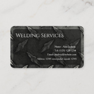 Welding Services Business card editable